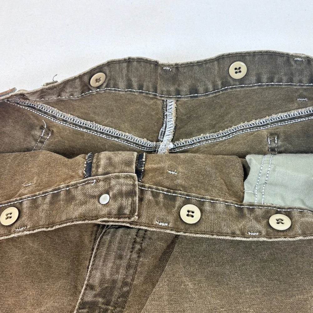 Wrangler Pro Gear Mens 42x30 Brown Brush Hunting Canvas Overlay Workwear Pants